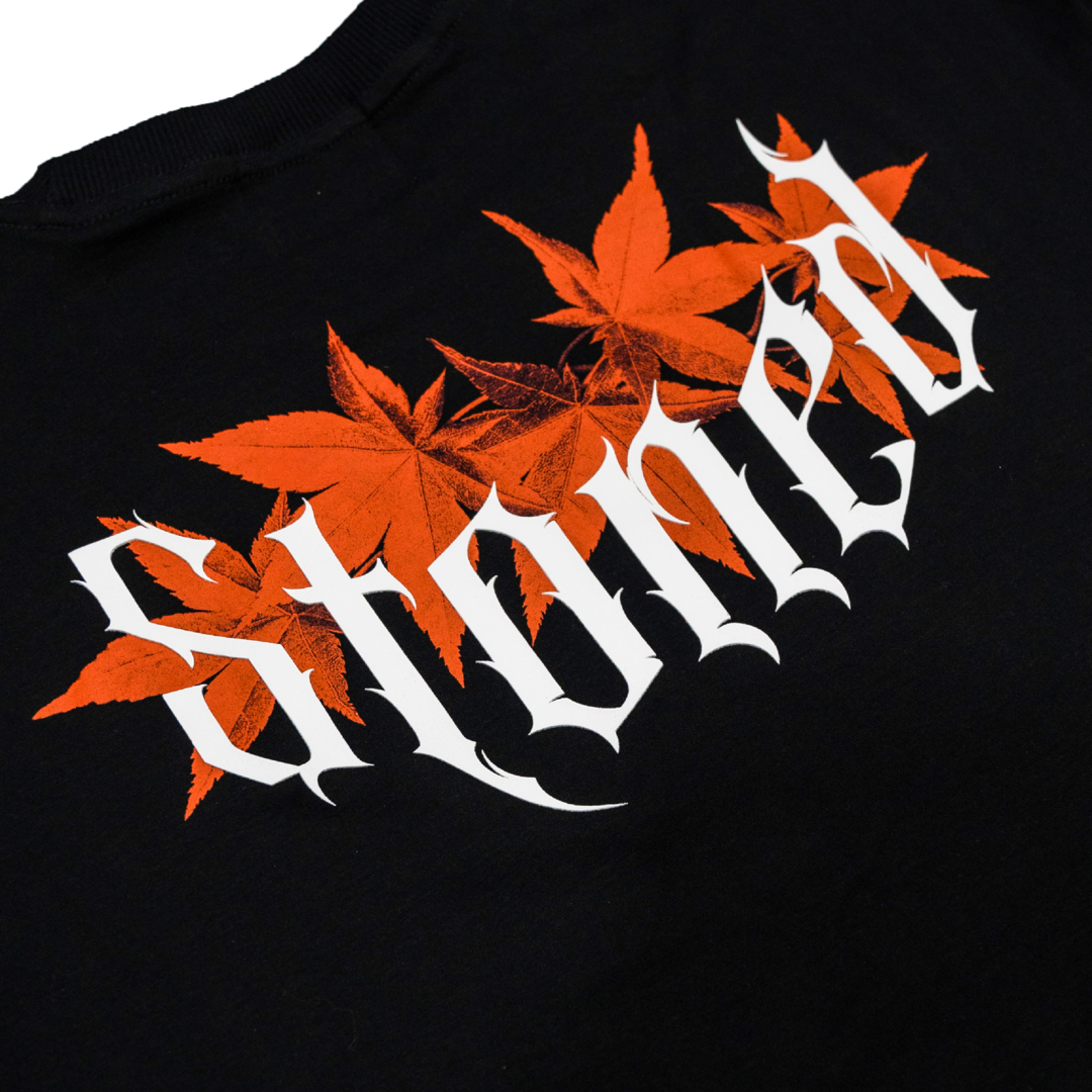 Stoned Retro : Intense Maple Tee Black