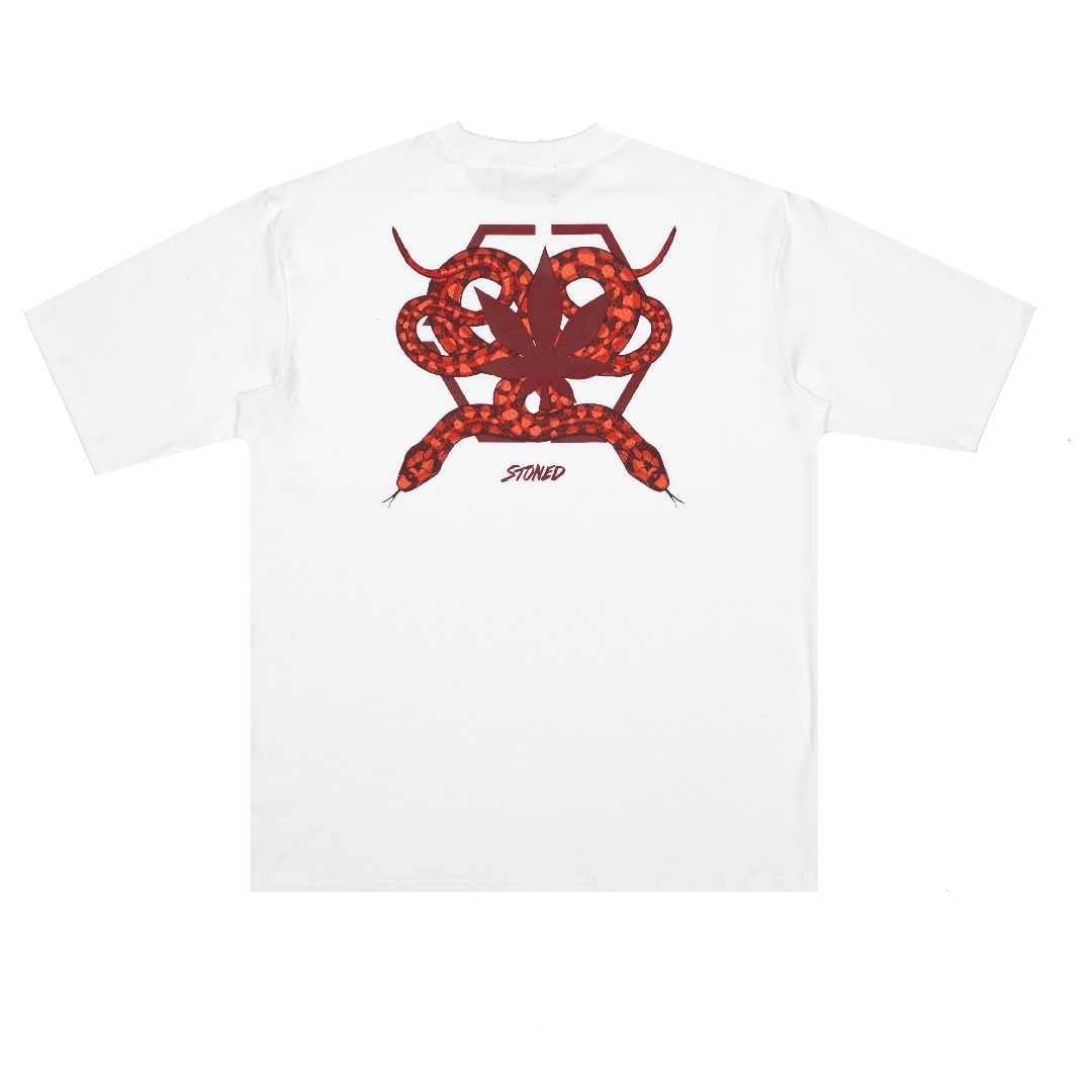 Mystic : Hexagon Snake Tee White