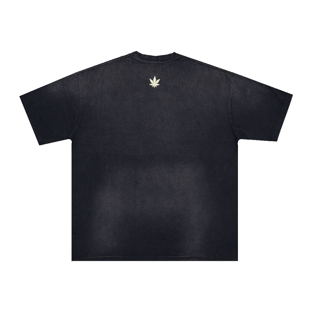 Golden Jade : Stoned Tape Wash Tee Black