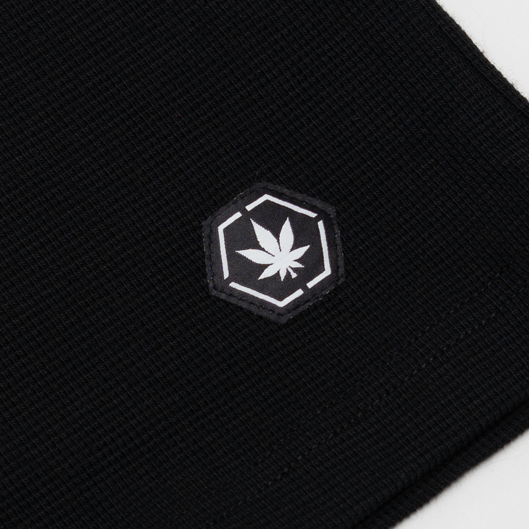 WBB25 : Waffle L/S Tee Black