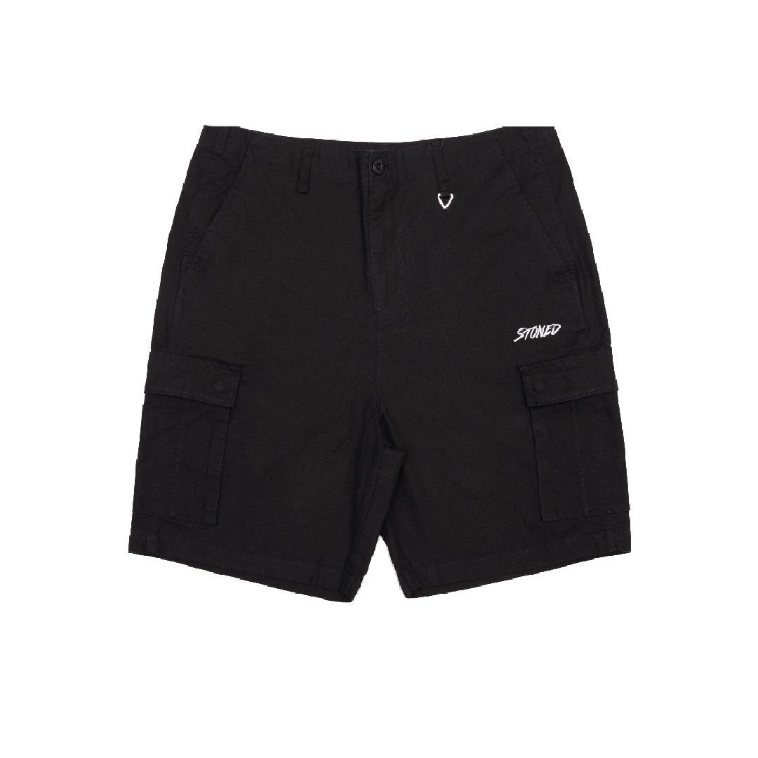 Blessed25 : Cargo Shorts Black