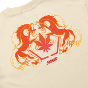 Dark Horse : Twin Horses Tee Beige