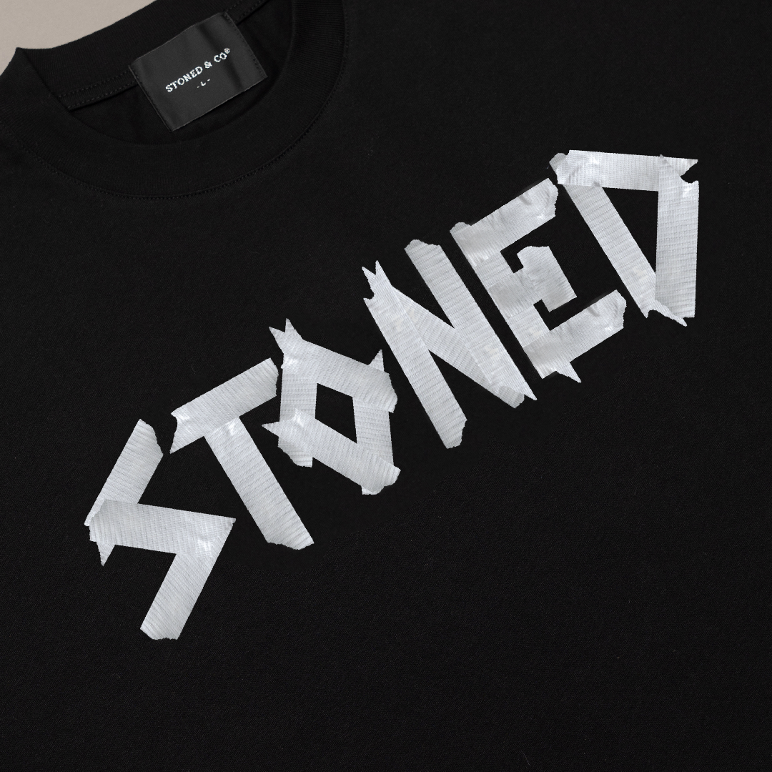 Milestoned : Tape Tee Black