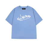 Unknown : Acid Dyed Hybrid Logo Tee Blue