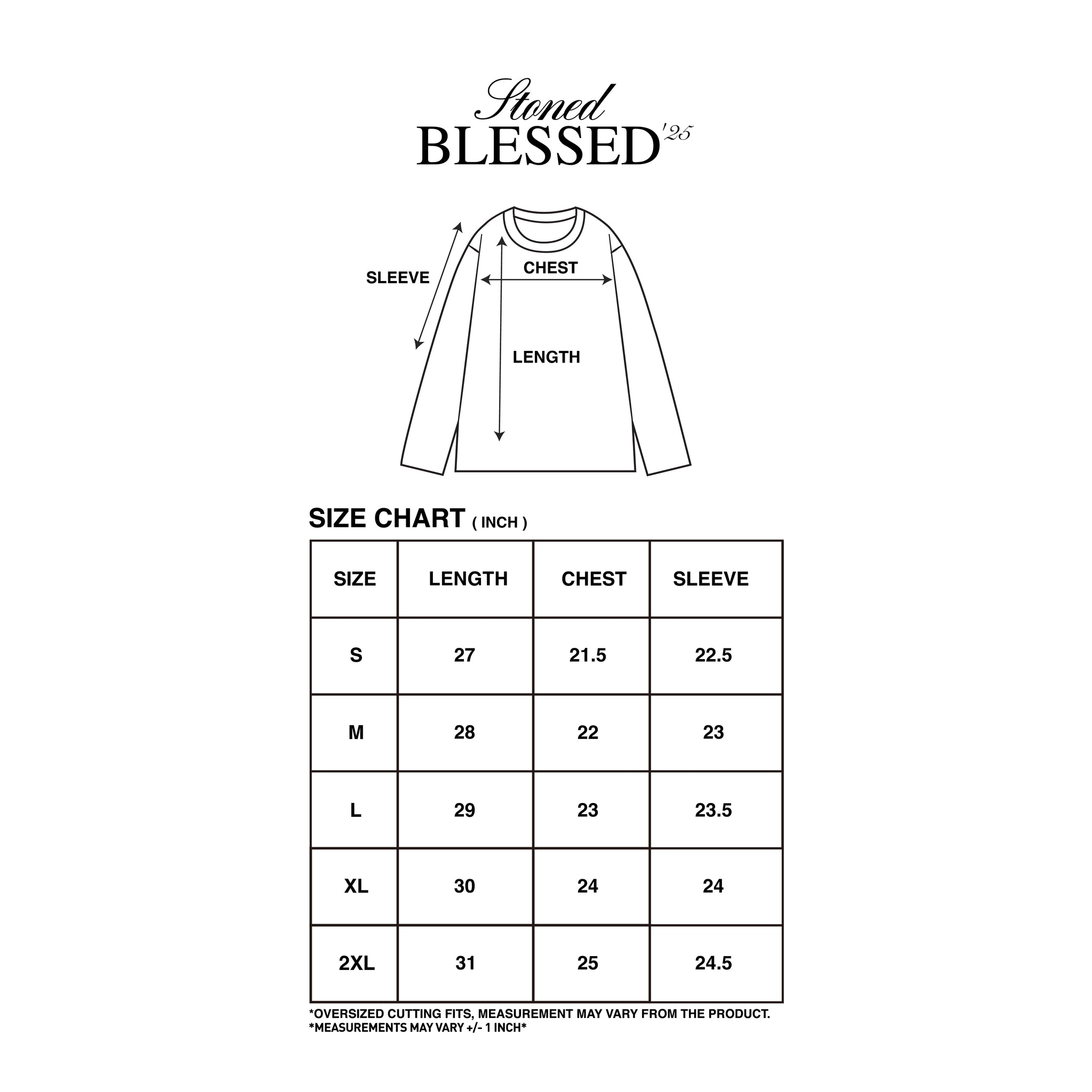 Blessed25 : Signature Moonlight L/S Tee Black