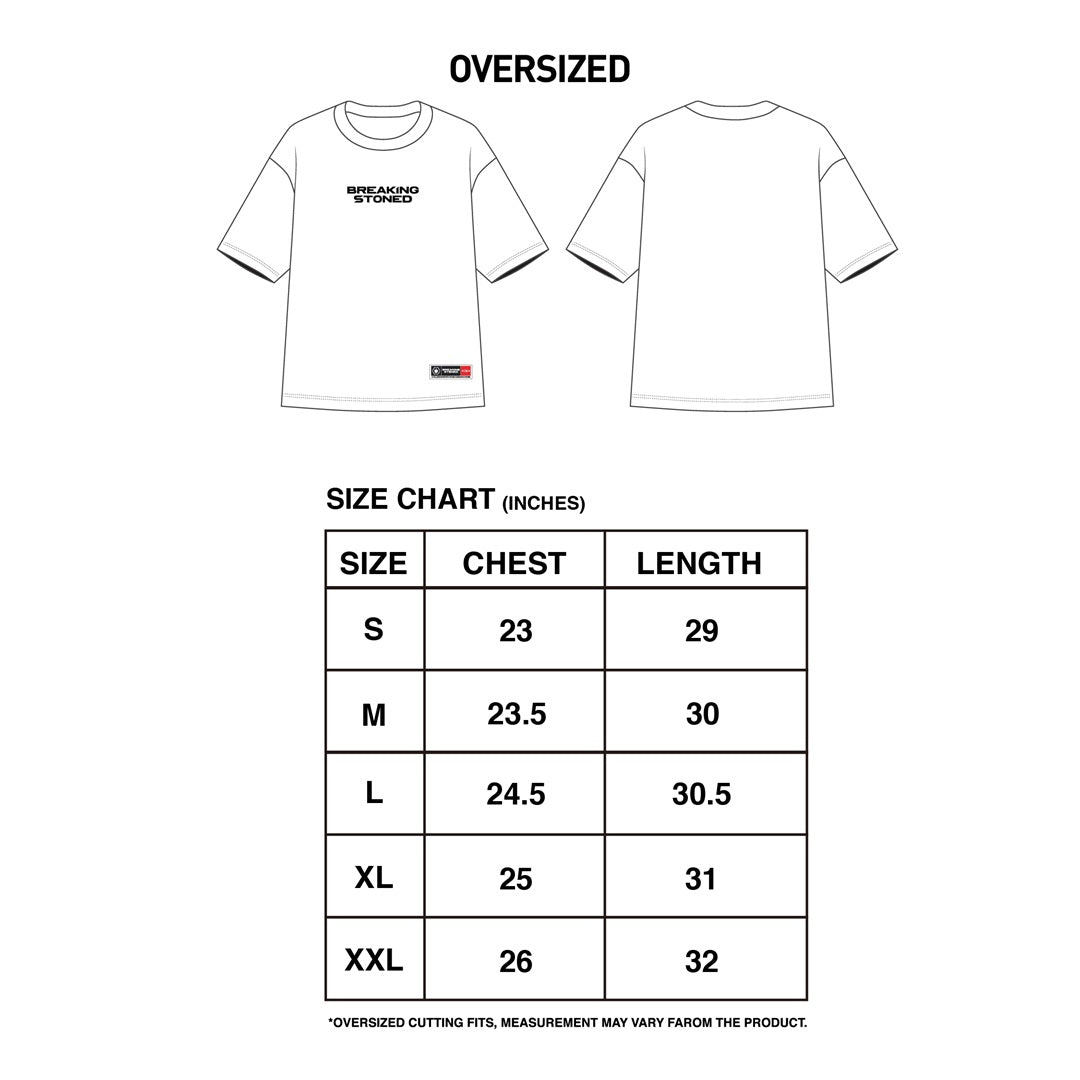 Breaking Stoned : College Oversized Tshirt Green