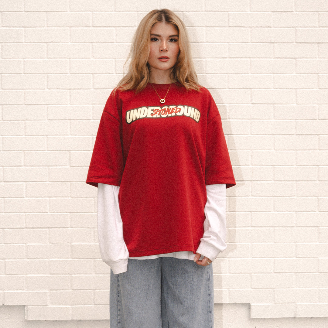 Stoned X UNDG : Basic Logo Tee Red