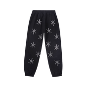 Unknown : Black Dagger Rhinestoned Joggers