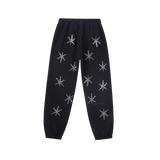 Unknown : Black Dagger Rhinestoned Joggers