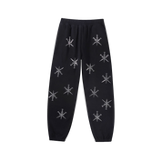 Unknown : Black Dagger Rhinestoned Joggers