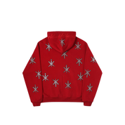 Unknown : Black Outline Dagger Rhinestone Red Hoodies