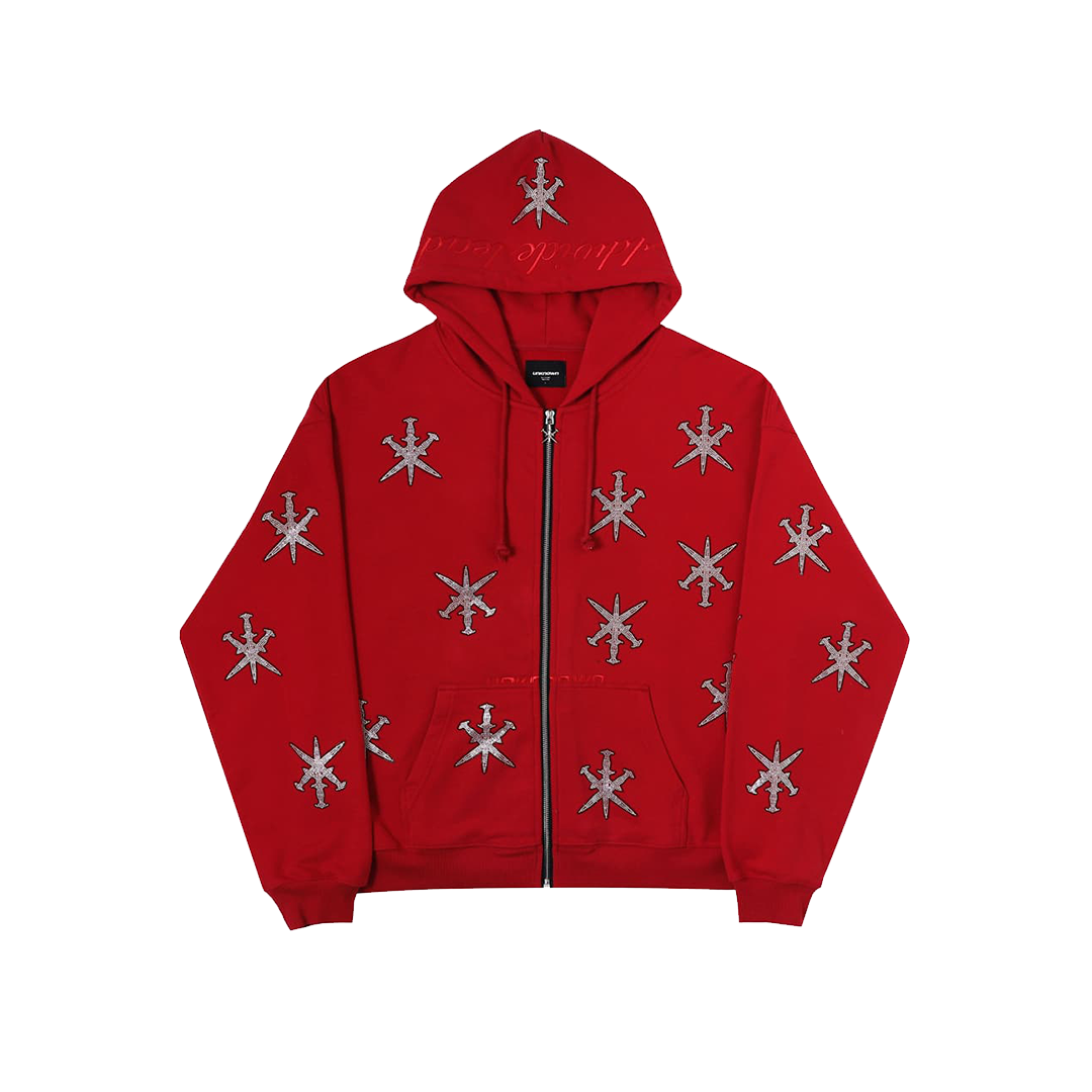 BlackOutlineDaggerRhinestoneRedHoodieFront.png