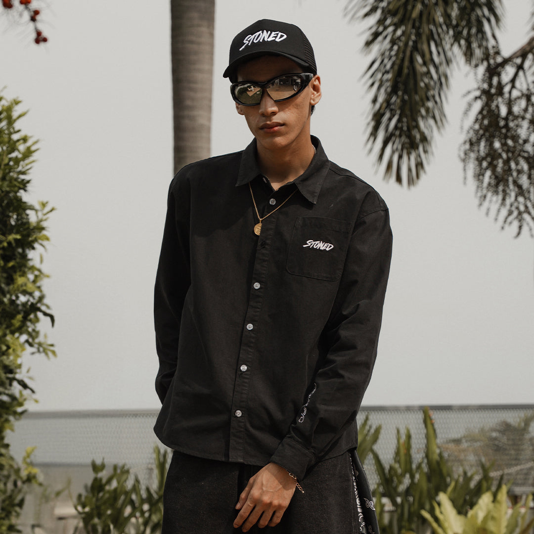 Blessed25 : Black L/S Shirt Black