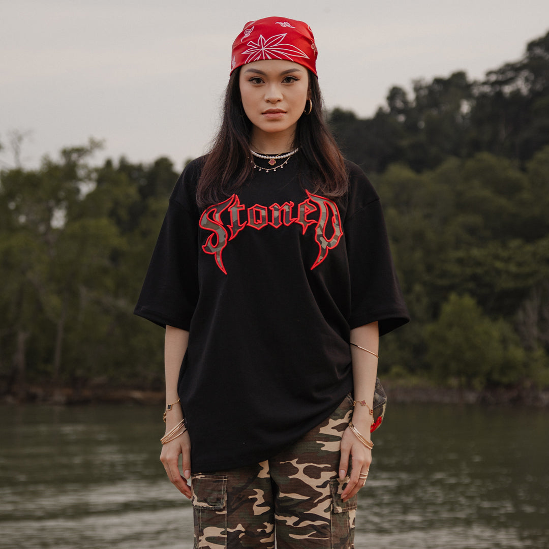 Blessed25  : Conspiracy Camo Tee Black