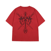 Unknown : Cracked Cross Dagger Tee Orange