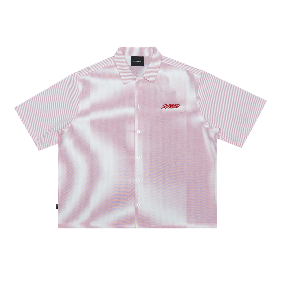 EOT : Stripe Shirt S/S Pink