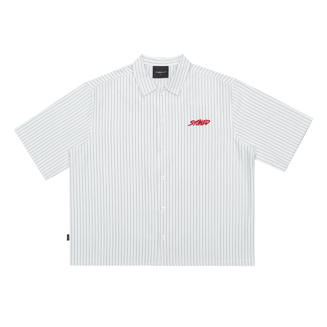 EOT : Stripe Shirt S/S White