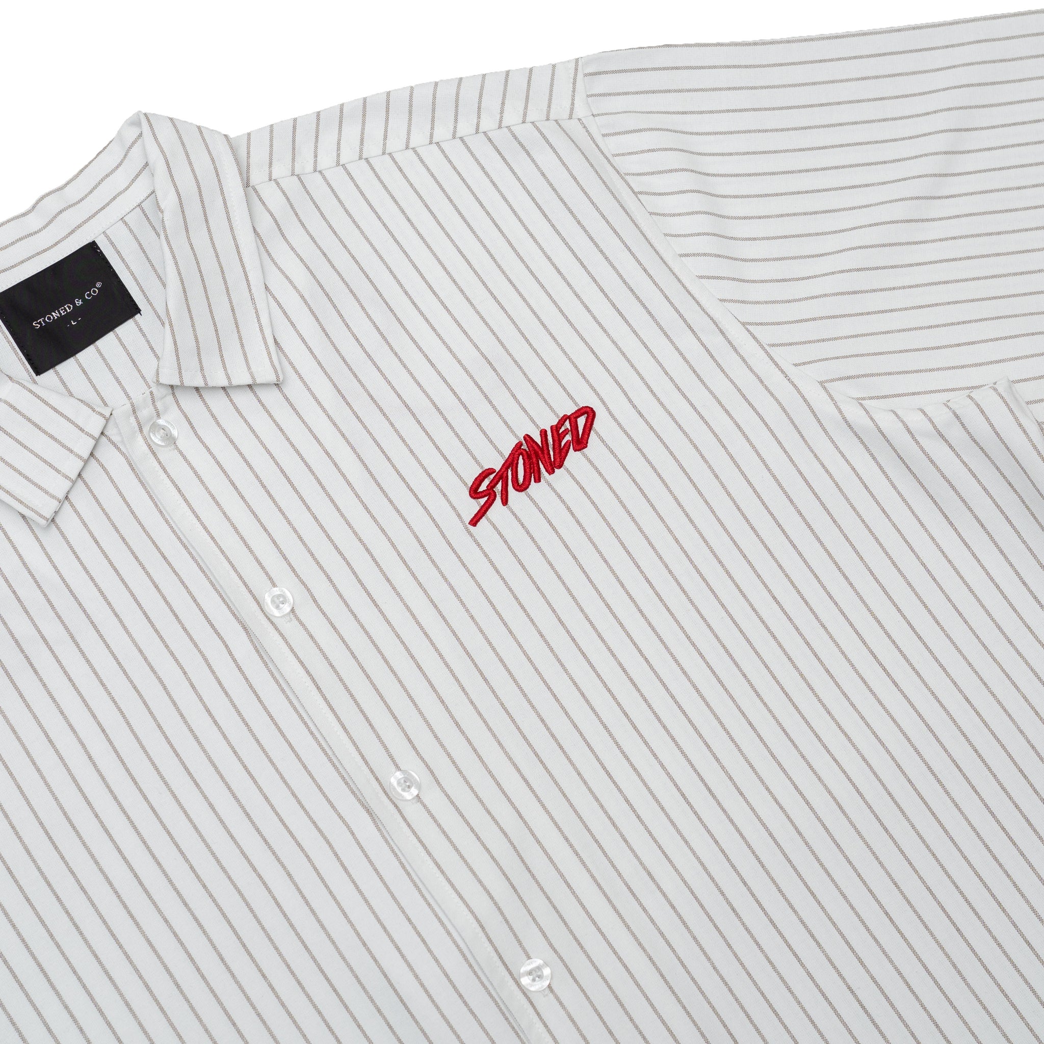 EOT : Stripe Shirt S/S White