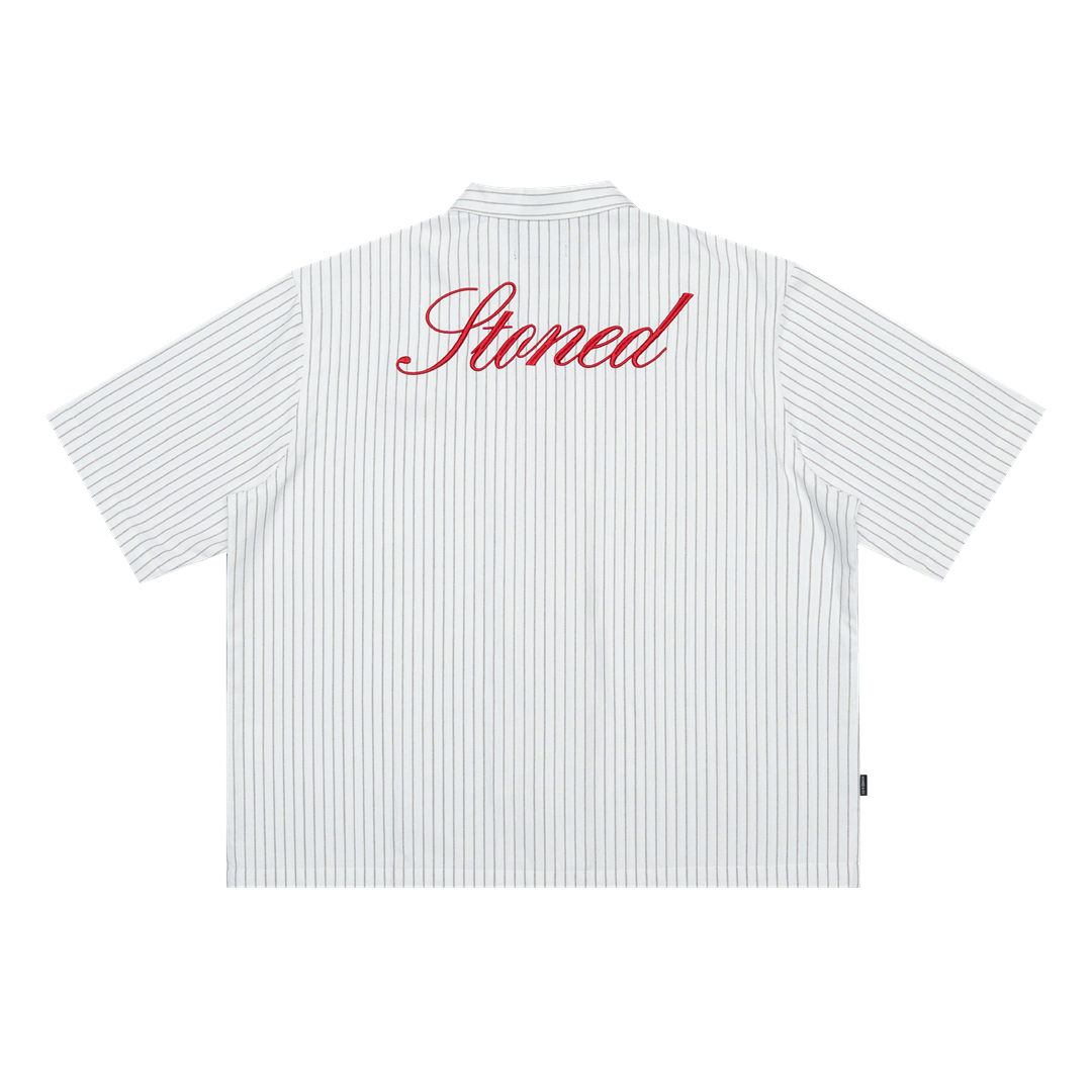 EOT : Stripe Shirt S/S White