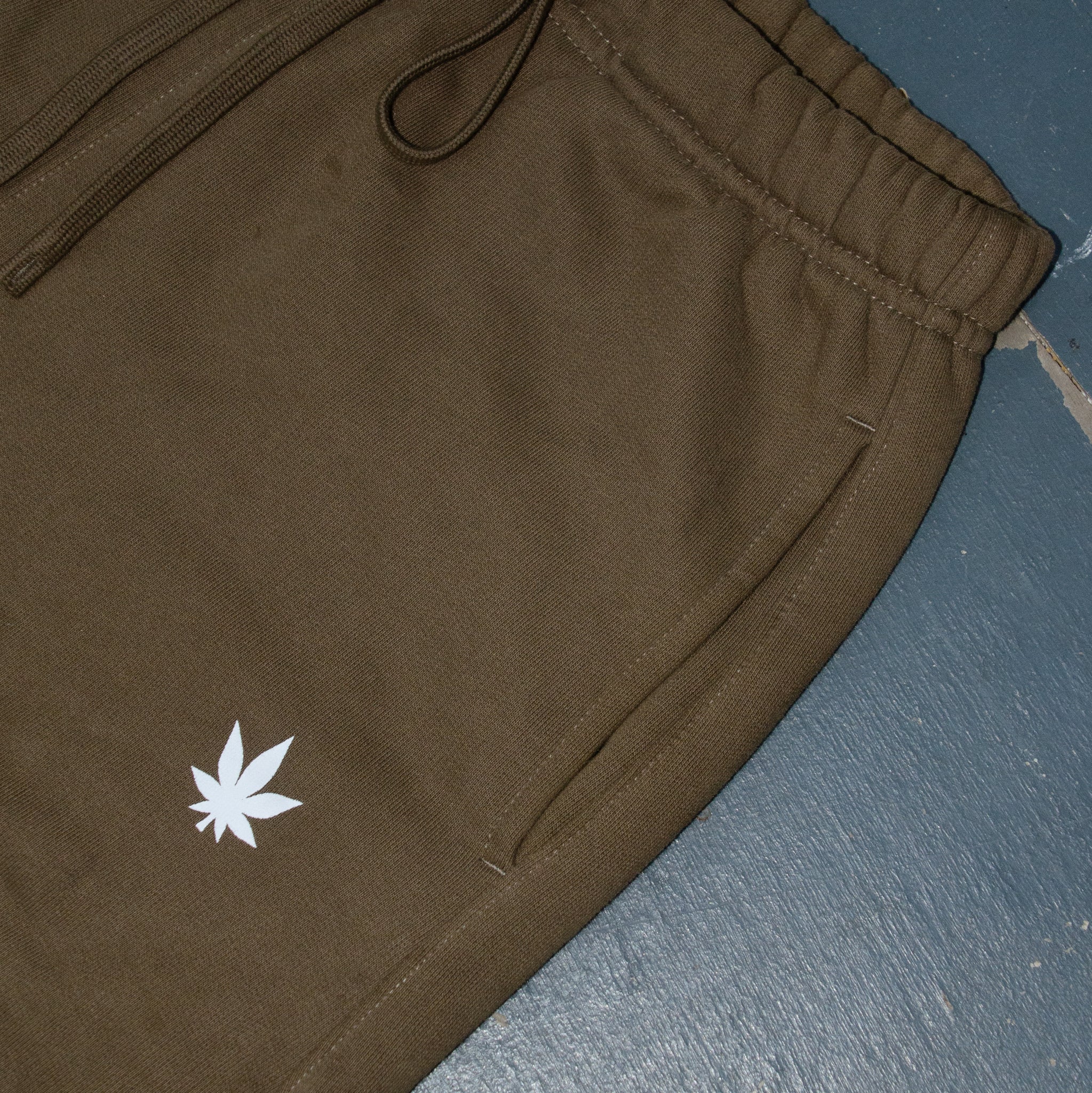 Stoned Blessed : Wide Fit Sweatpants Brown