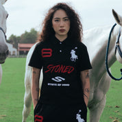 Dark Horse : Eight Women Polo Shirt Black