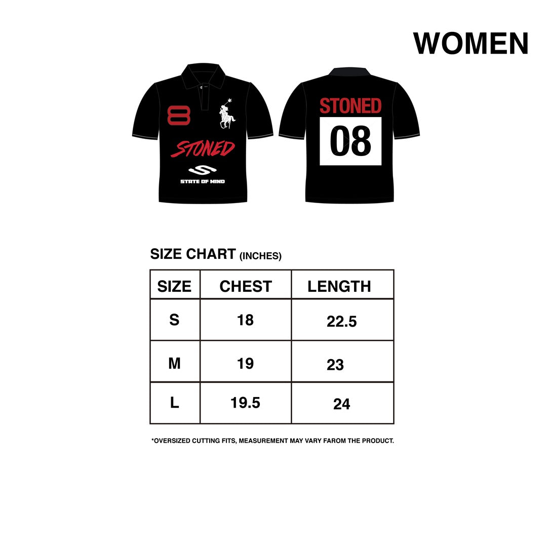 Dark Horse : Eight Women Polo Shirt Black