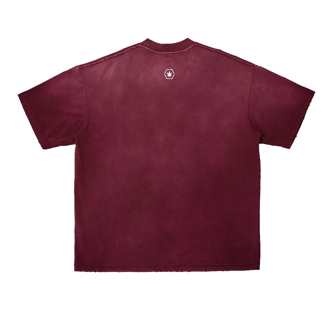 Euphoria : Washed Tee Maroon