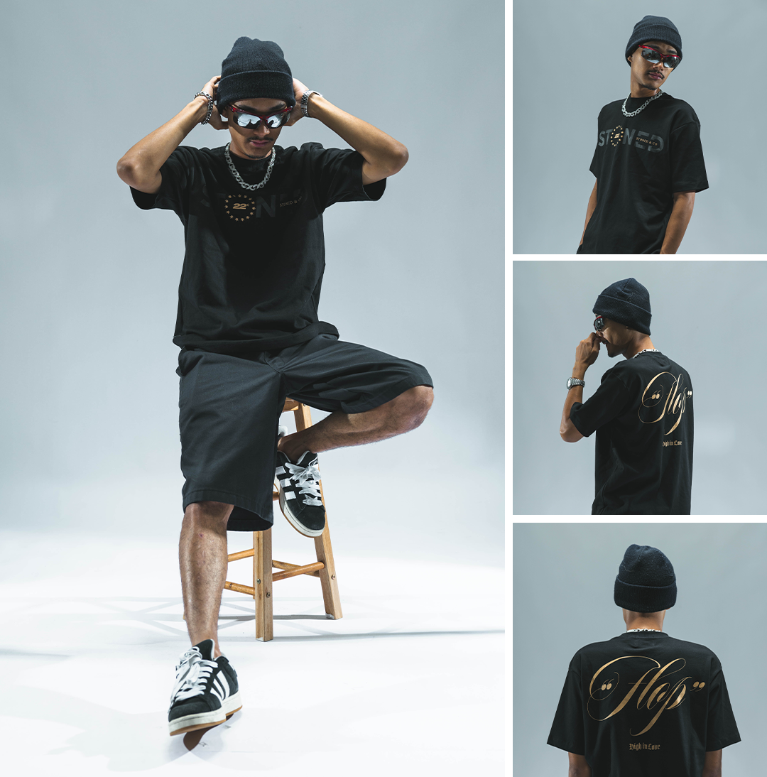 Stoned : Flop Tshirt Black