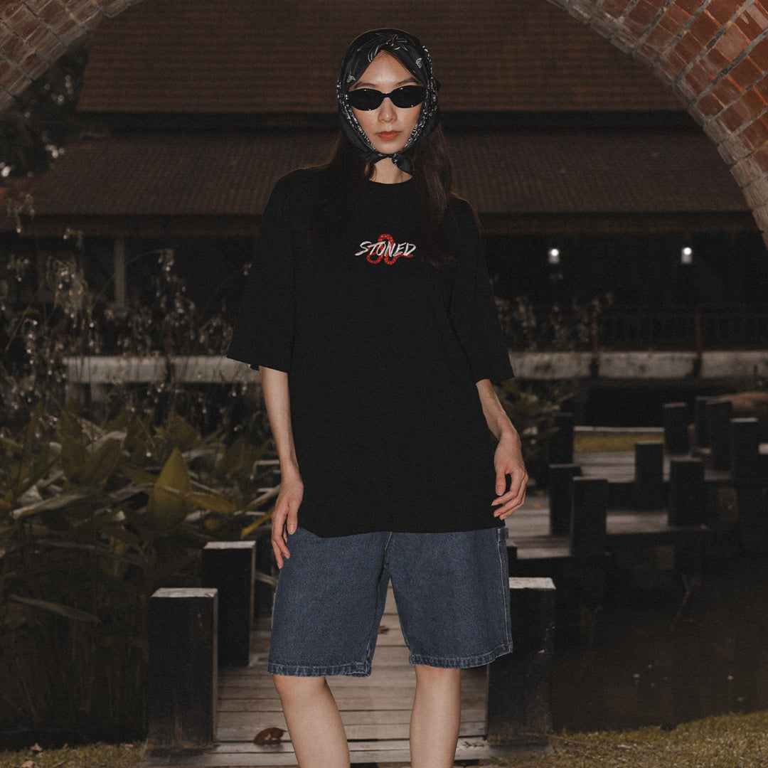 Mystic : Hexagon Snake Tee Black