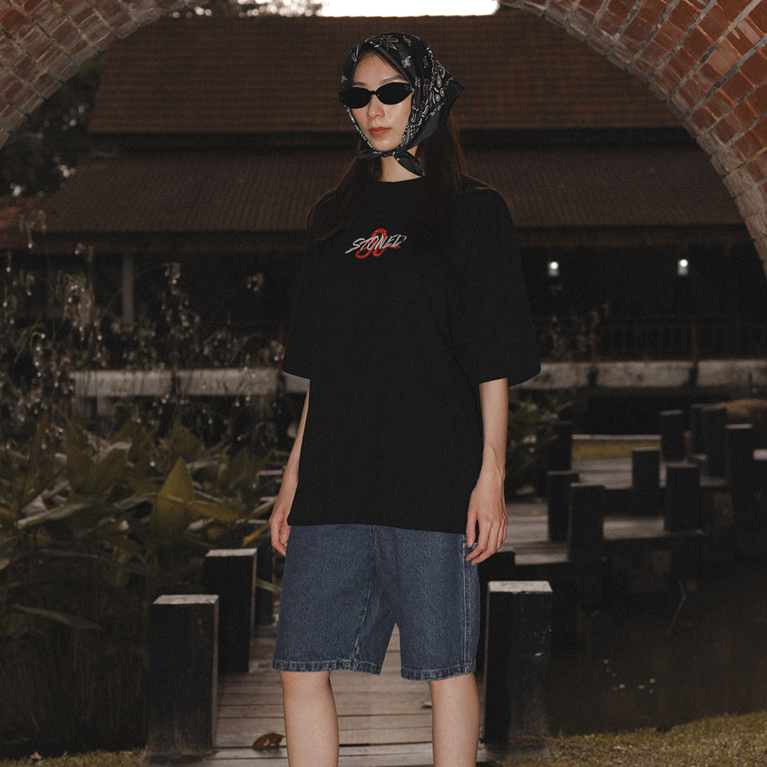 Mystic : Hexagon Snake Tee Black