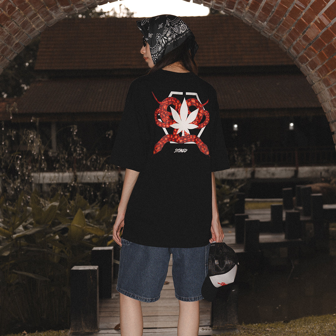 Mystic : Hexagon Snake Tee Black