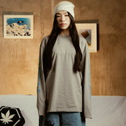 WBB25 : Letter L/S Tee Grey