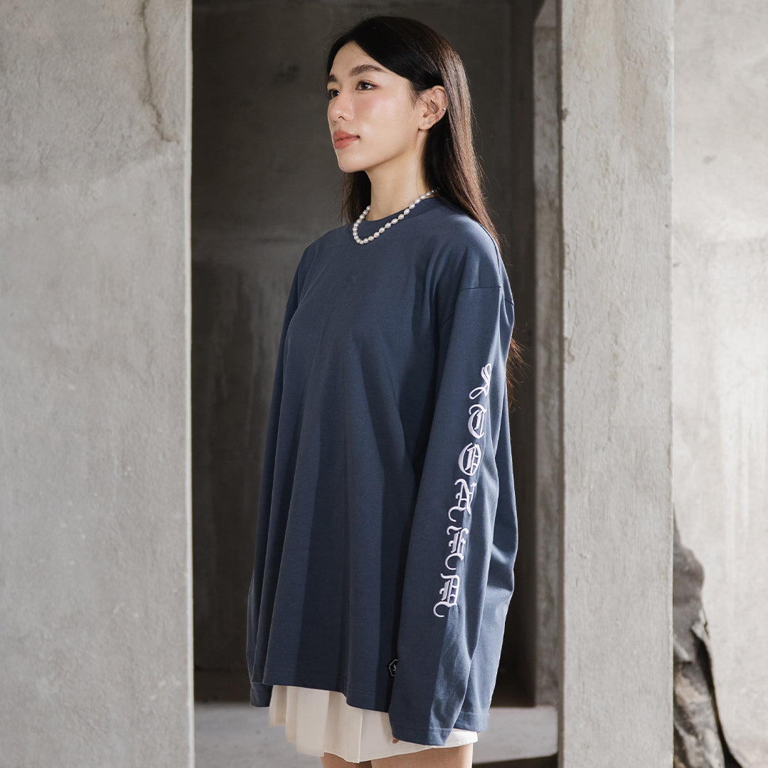WBB25 : Letter L/S Tee Navy