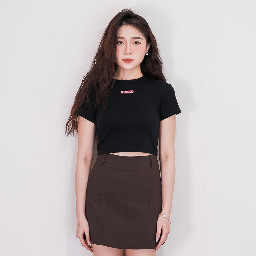 Stoned Future-back : Logo Crop Top