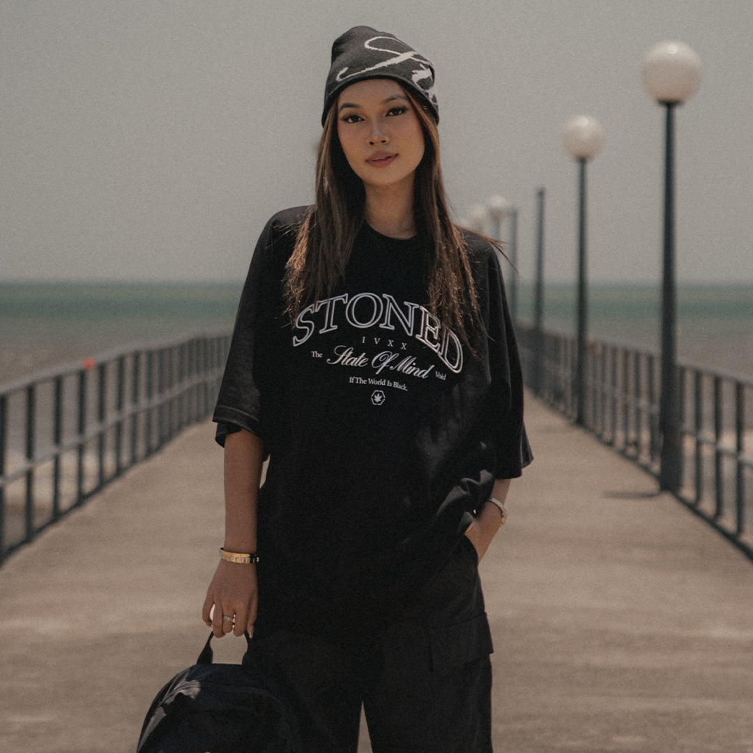 Void : Logo Raglan Tee Black