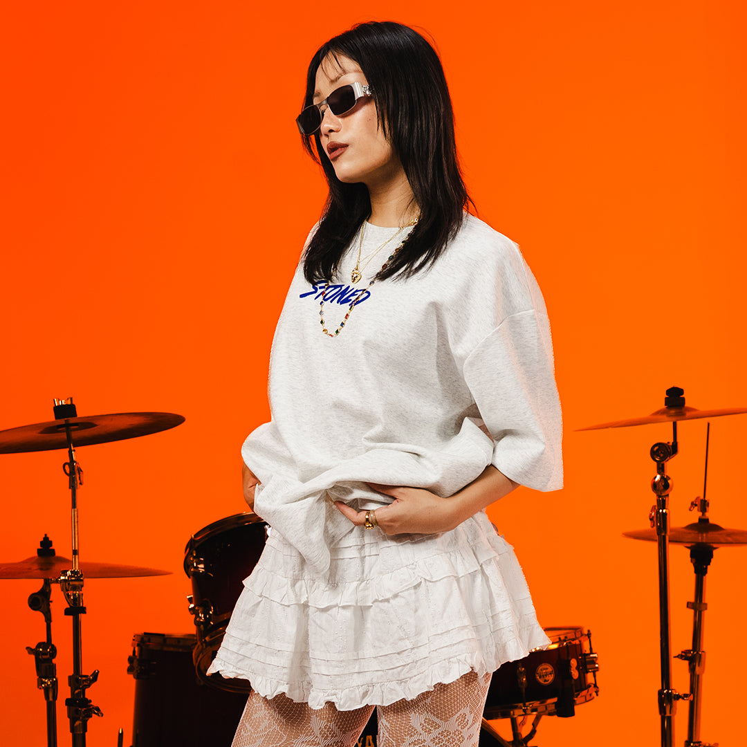 Milestoned : Hexagon Tee Grey