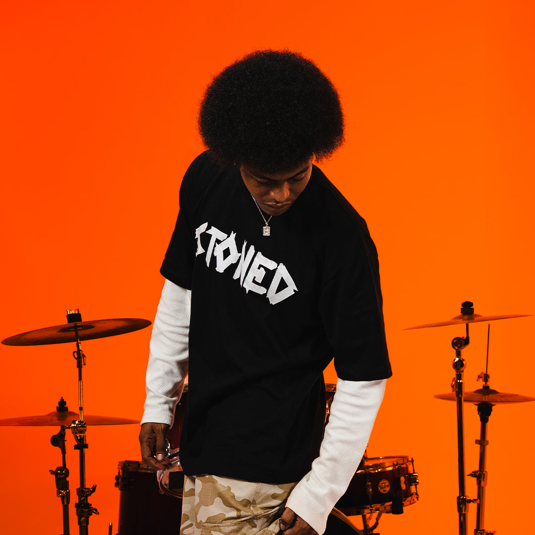 Milestoned : Tape Tee Black