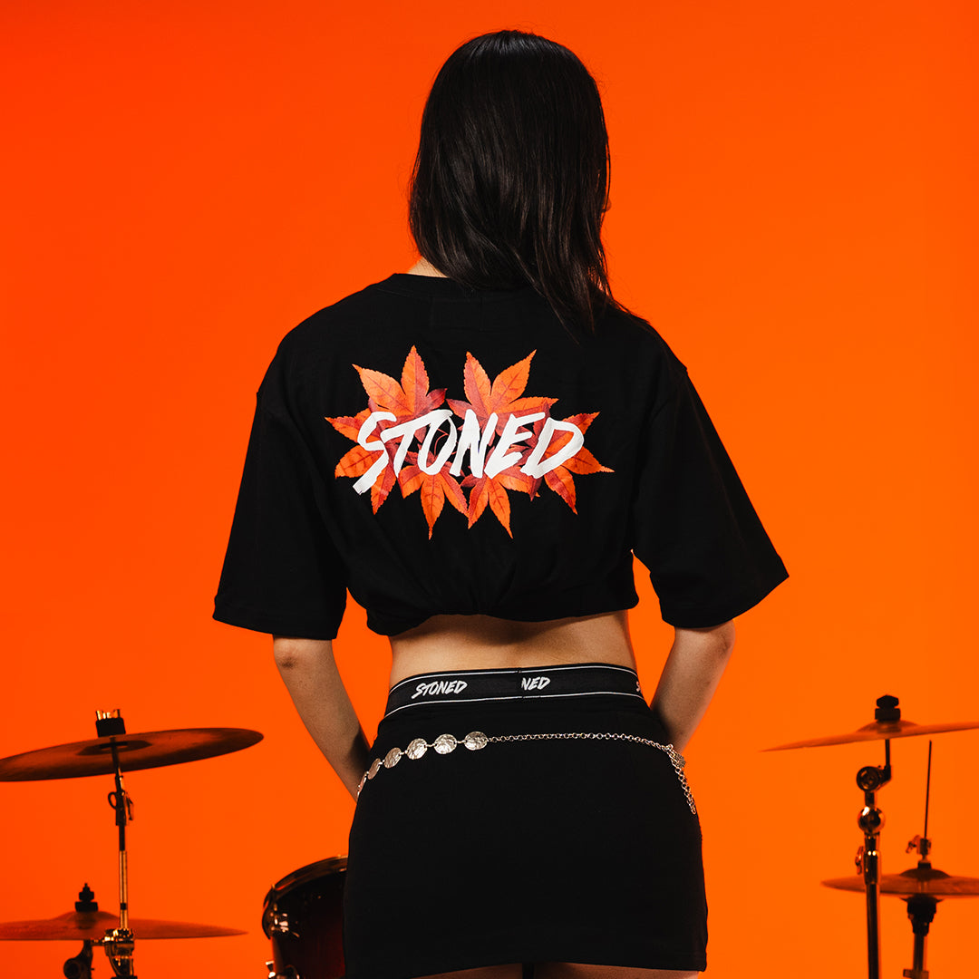 Milestoned : Twlve Maple Tee Black