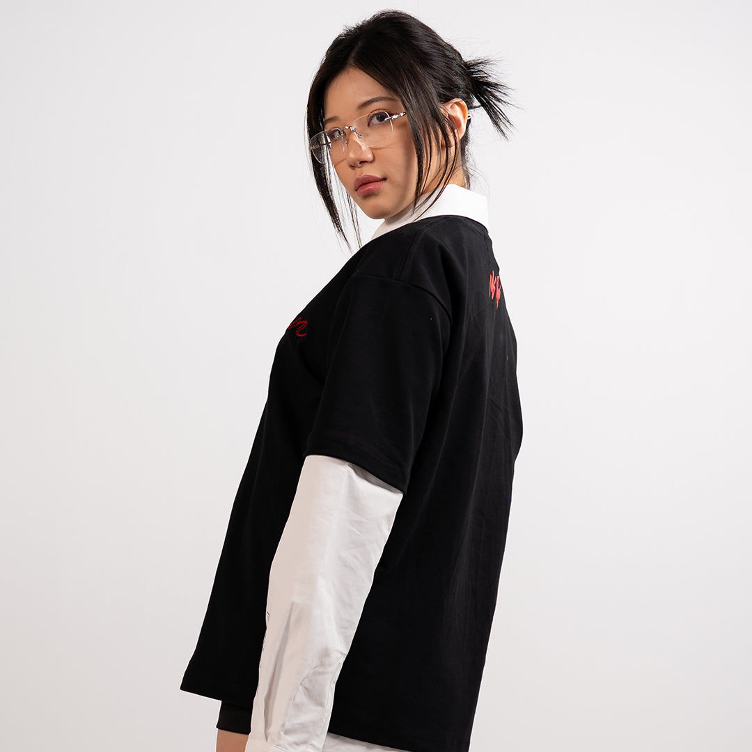 Stoned x Ms Puiyi : Hotter Than Hell Tshirt Black