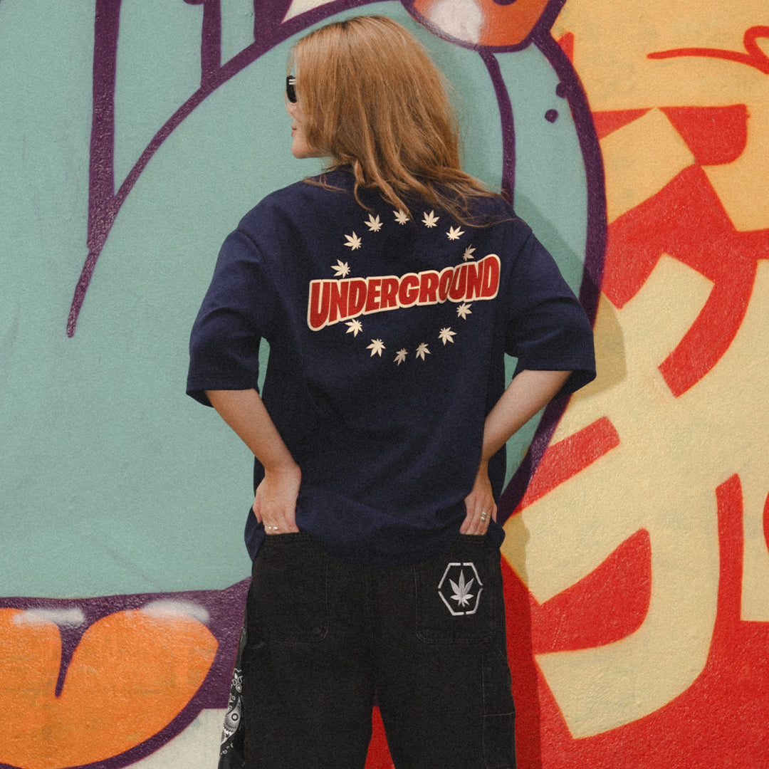 Stoned X UNDG : Nexus Logo Tee Navy