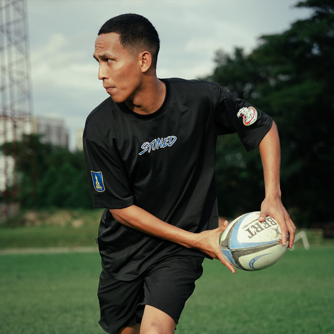 STONED x PDRM RUGBY : Genetic Traning Jersey Black
