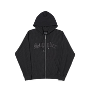 Supplier : Pleats Zip Hoodie Black