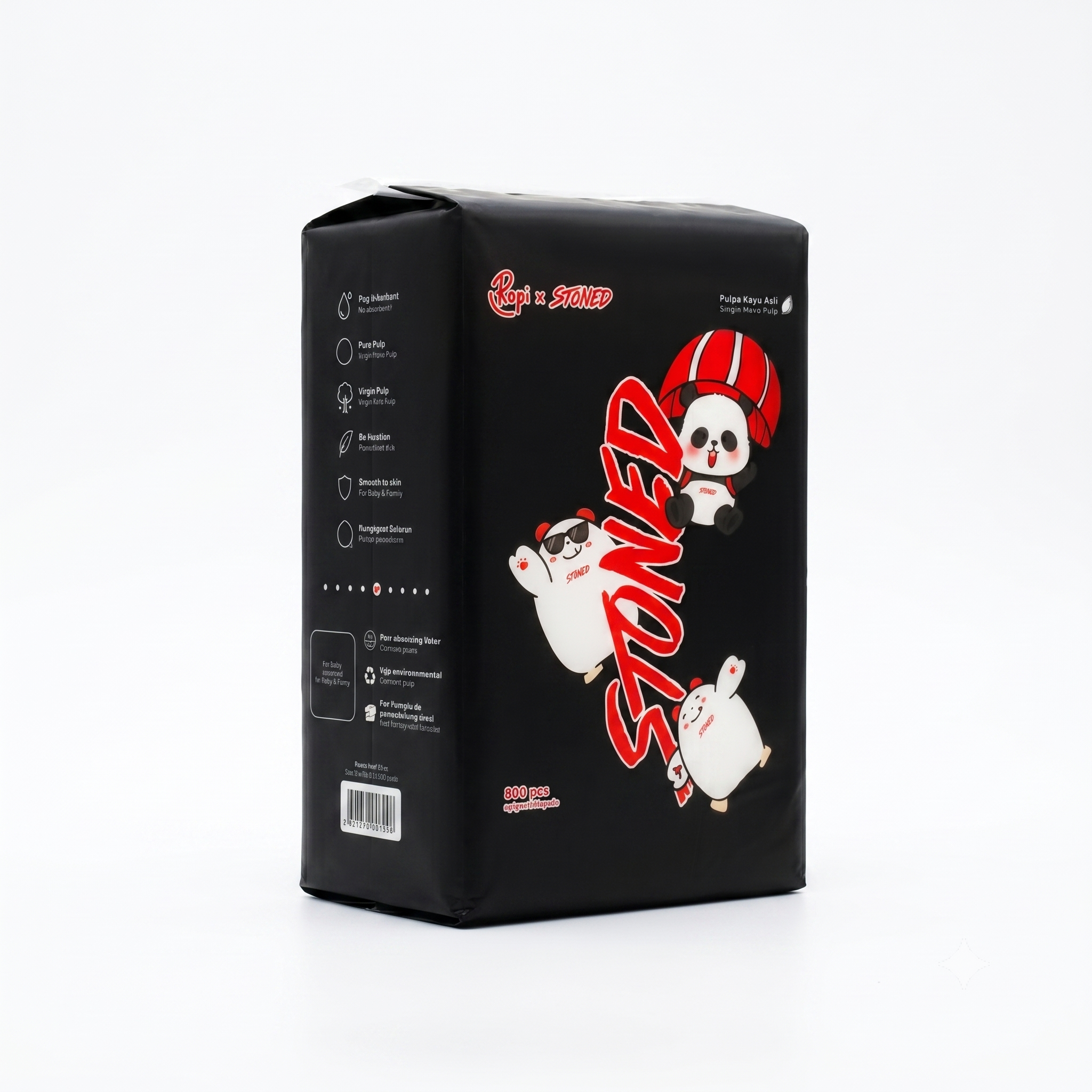 Stoned x Popi Tisu Gantung 4 Ply Air-Cushion 4 Pek
