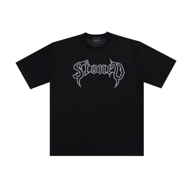 ATC : Conspiracy Rhinestone Tee Black