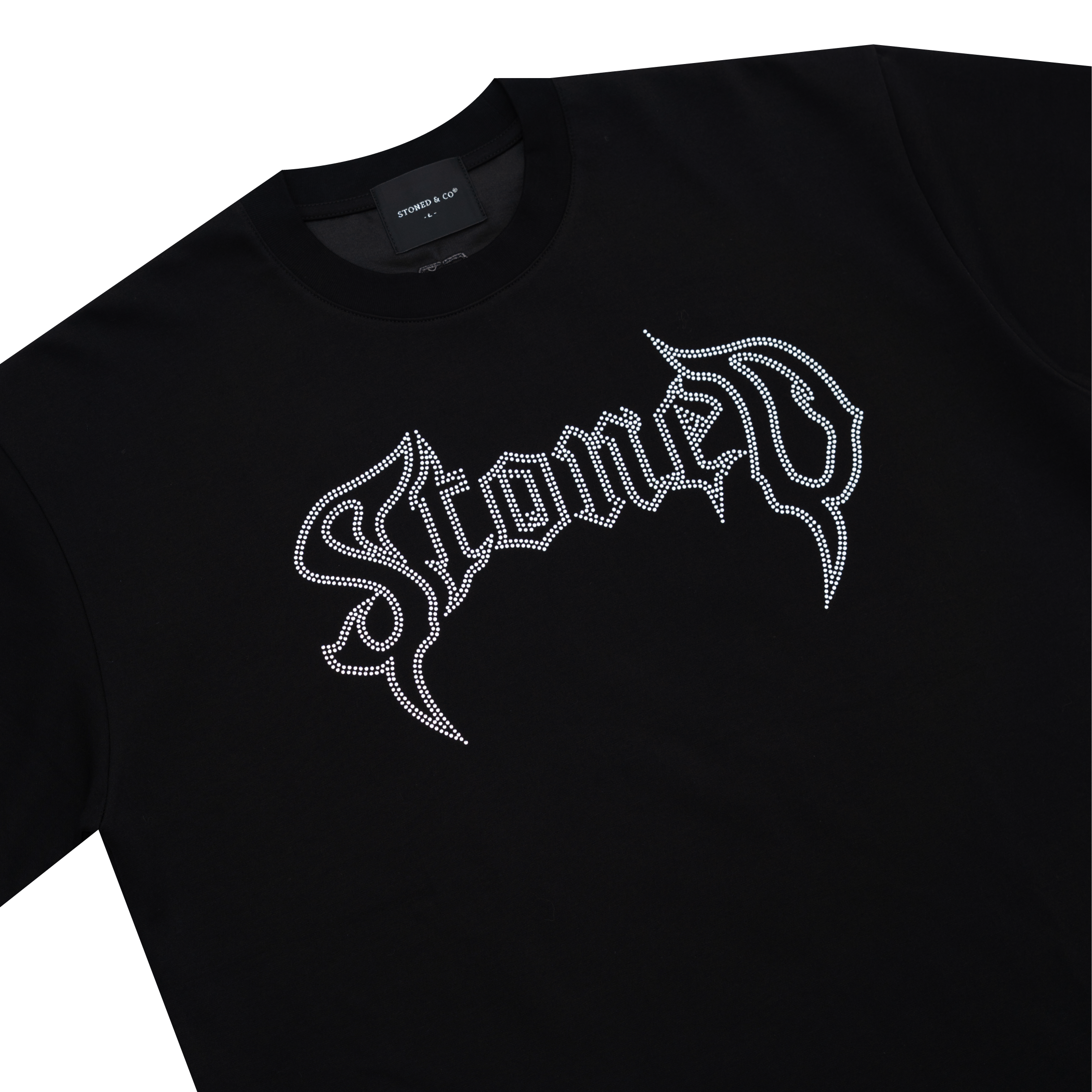 ATC : Conspiracy Rhinestone Tee Black
