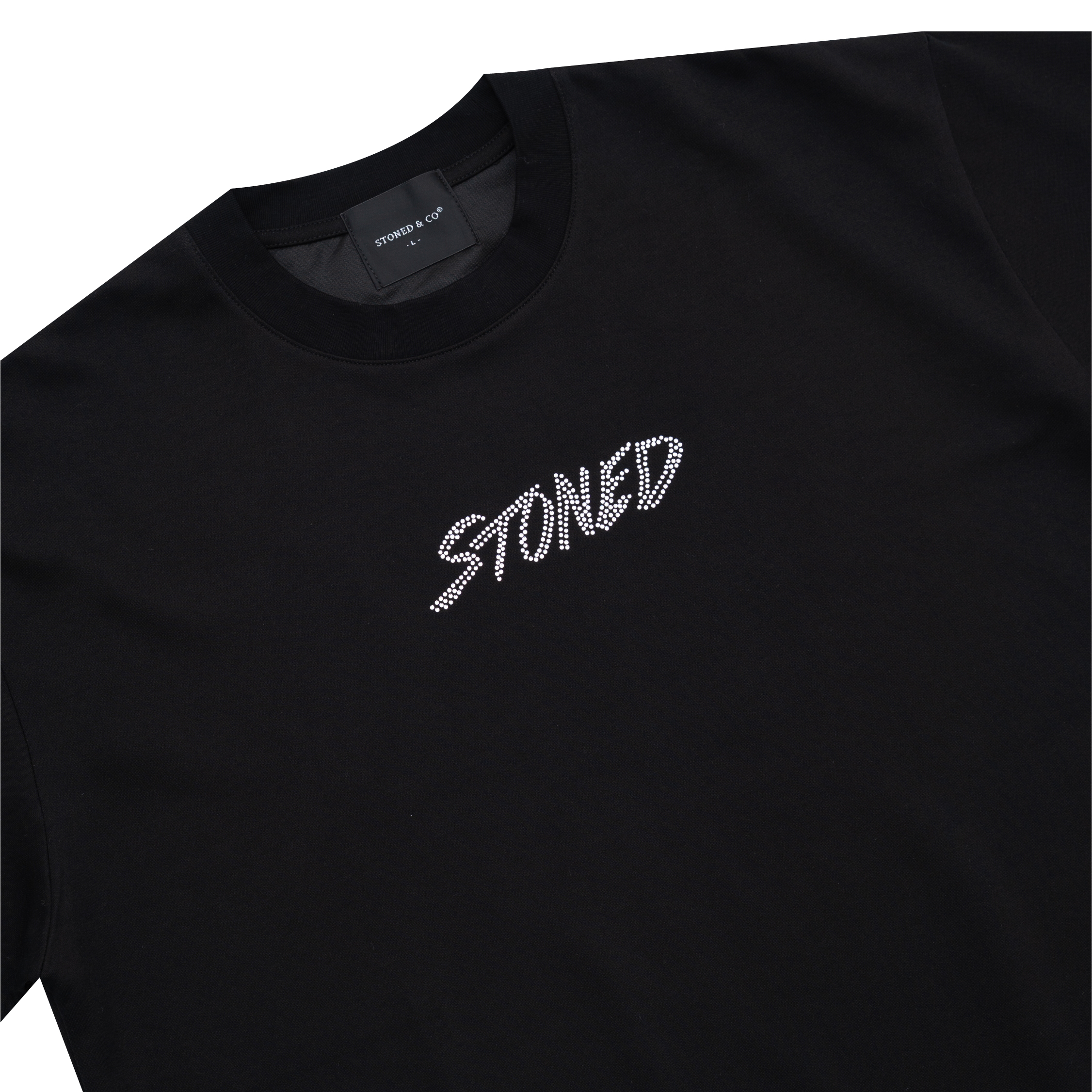 ATC : Genetic Hexagon Rhinestone Tee Black