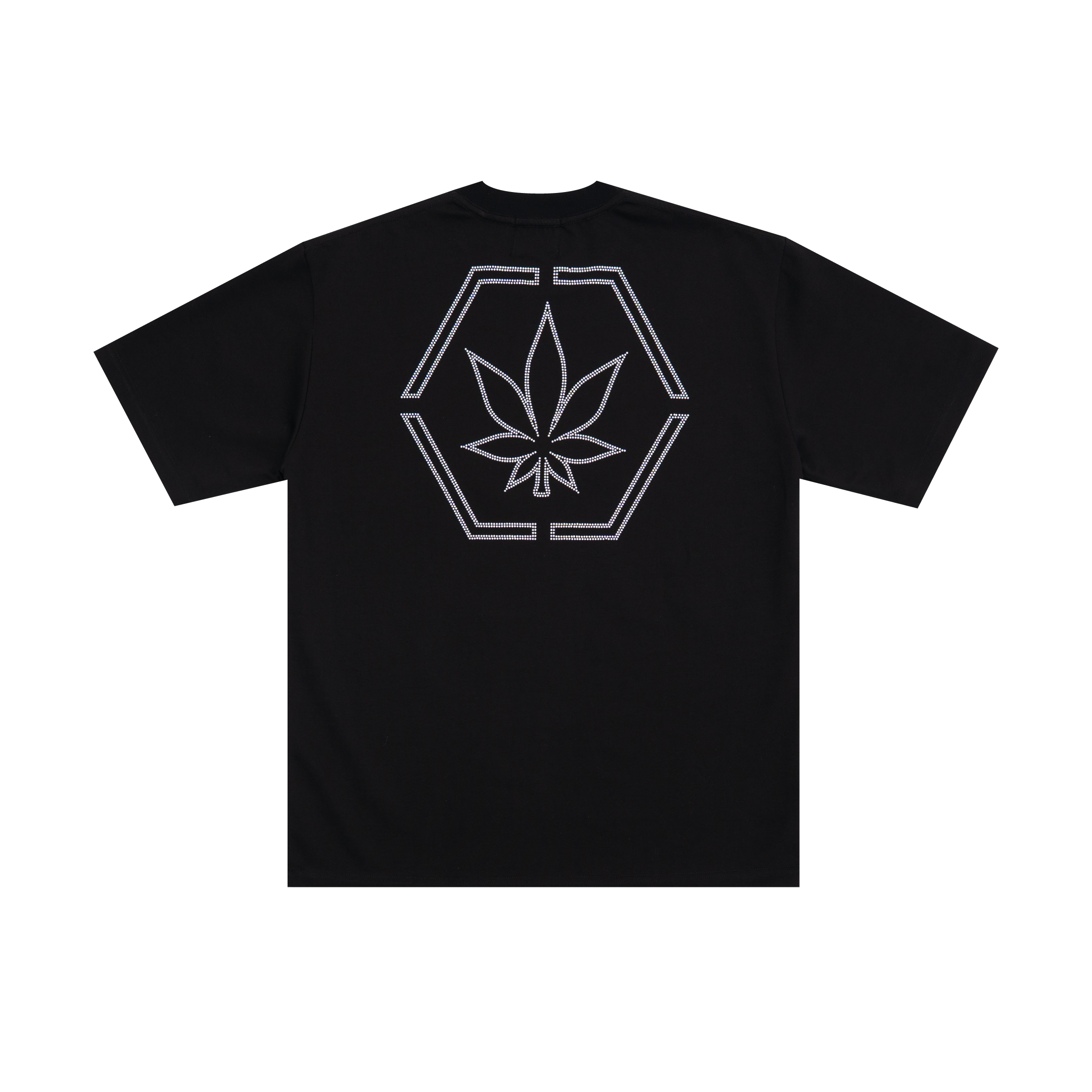ATC : Genetic Hexagon Rhinestone Tee Black