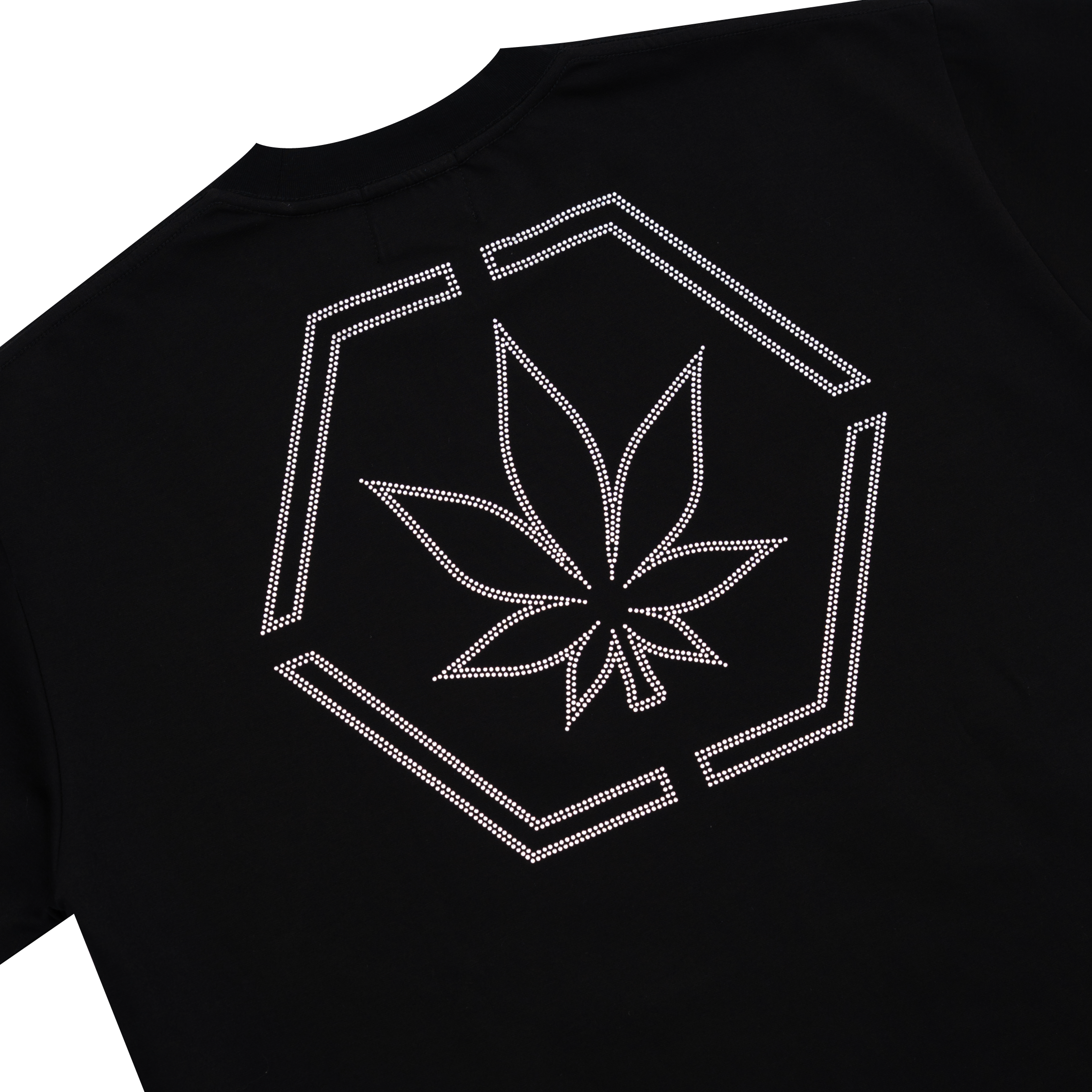 ATC : Genetic Hexagon Rhinestone Tee Black