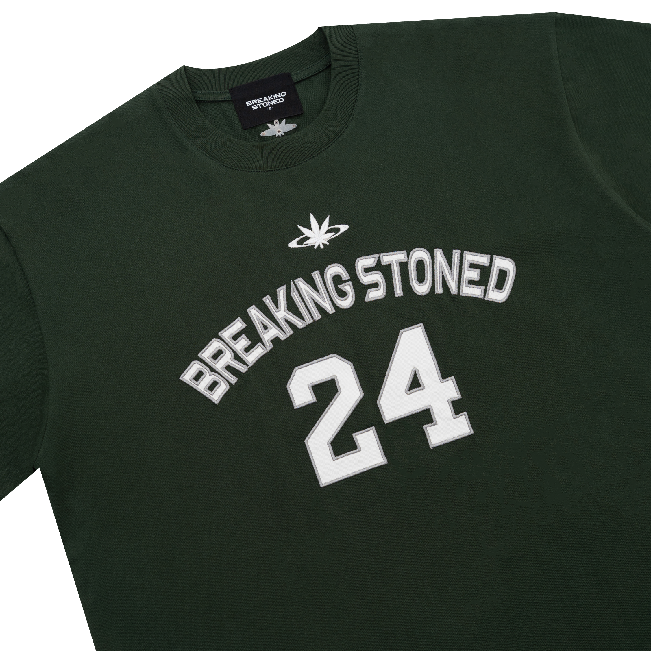 Breaking Stoned : College Oversized Tshirt Green