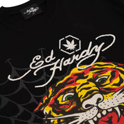 Stoned x Ed Hardy : Tiger Dagger Tee Black